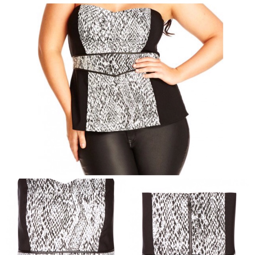 City Chic Corset Slither Top, 24XXL🥳